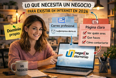Lo mínimo que necesita un negocio para existir en internet en 2026